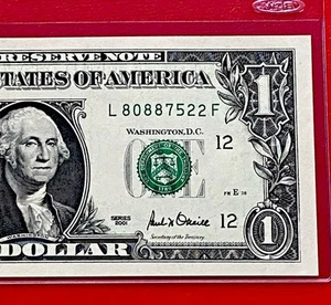 2001 $1 Dollar Bill FRN, ( SAN FRANCISCO L ) UNCIRCULATED BANKNOTE. - Picture 1 of 3