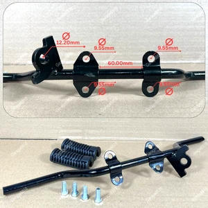 Conjunto de barra de clavija reposapiés clásico Honda C50 C65 C70 C90 C100 C102 CA100 - Imagen 1 de 10