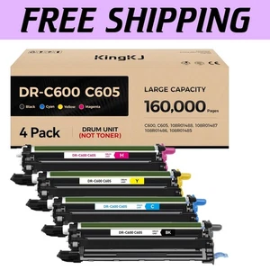 Cost-Effective 4-Pack Extra Capacity Drums for Xerox C600/C605 - Sharp Prints - Picture 1 of 8