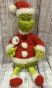 Cómo el Grinch robó Navidad 50 cumpleaños peluche musical + bandera de jardín NUEVO - Imagen 1 de 9