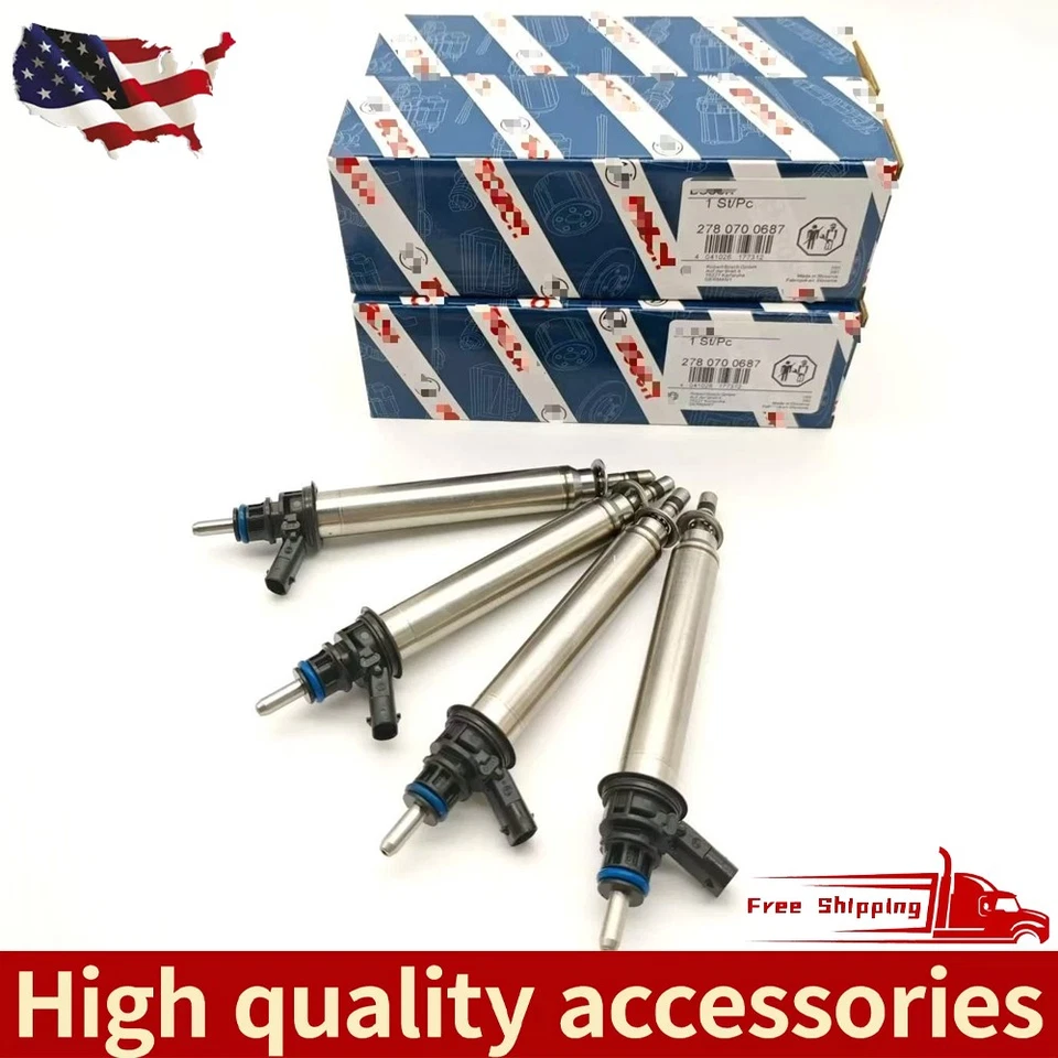 Inyectores de combustible 4 piezas A2780700687 0261500065 A2760704095 para Mercedes Benz 12-22 Foto 1 de 4