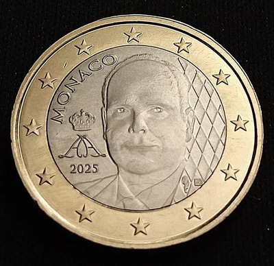 1 Euro 2025 Monaco Albert II (Nouvelle Face) - Photo 1/2