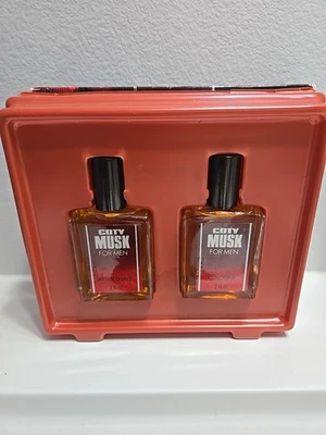 Juego de salpicaduras y colonia vintage COTY MUSK para hombre después del afeitado 2 oz ea PFIZER Foto 1 de 2