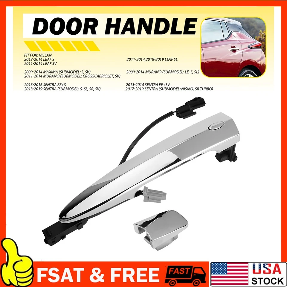 Manija de puerta del lado del conductor para Nissan Sentra LEAF 2009-13 Máxima Murano A 2013-19 Foto 1 de 4