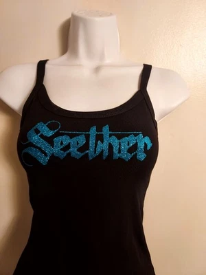 seether camiseta sin mangas seether crop top seether la superficie parece hasta ahora camisa verde azulado gl Foto 1 de 3