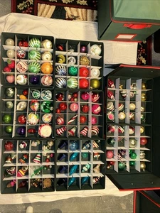 Vintage Weihnachtsschmuck Konvolut über 150ct 60’s Quecksilber Glas Shiny Brite... - Bild 1 von 24