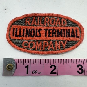 Vintage Illinois Terminal Railroad Company Sew On Embroidered Patch  - Picture 1 of 2