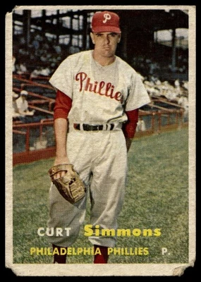 1957 Topps #158 Curt Simmons - Image 1 of 2