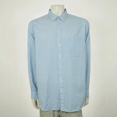 Camisa Charles Tyrwhitt sin planchar con botones para hombre 2XL XXL azul a cuadros calce clásico Foto 1 de 3