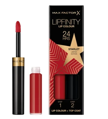 MAX FACTOR Lipfinity Duo Labbra 88 starlet Makeup Set Lunga Tenuta No Transfer - Imagen 1 de 3