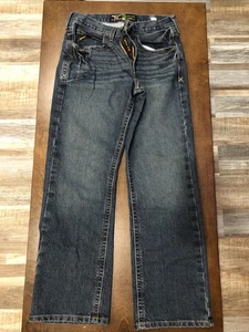 Ariat Rebar M5 Straight Leg Jeans Mens 32x32 Blue Denim Loop Lock Western BD - Picture 1 of 7