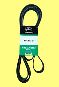 Gates K081265HD FleetRunner Micro-V Serpentine Drive Belt #4046 AMZ33 - Picture 1 of 4