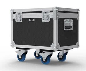 Maleta de carretera con cable de carga pesada Flight Case con ruedas - 60 cm - Imagen 1 de 5