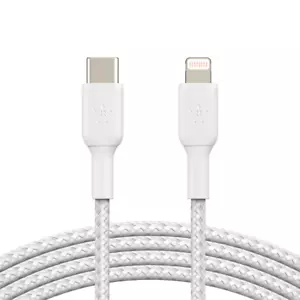 Belkin BoostCharge Braided USB-C to Lightning Cable 6.6ft/2M - MFi-Certified - Picture 1 of 9