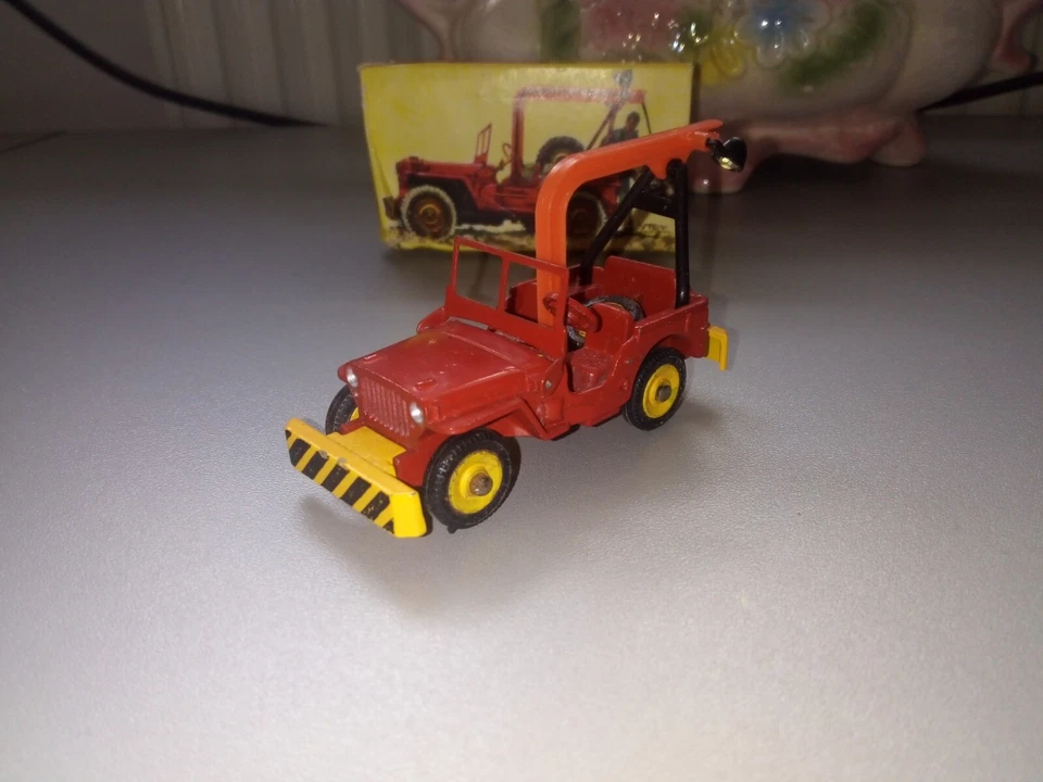 Dinky toys 1412 Jeep de dépannage + Boite d'origine Made in France Meccano - Photo 1/4