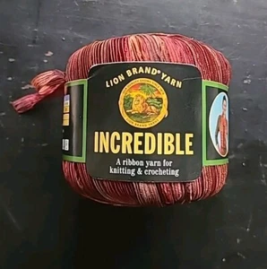 Lion Brand INCREDIBLE Ribbon Yarn, Color: Autumn Leaves #206  - Picture 1 of 4