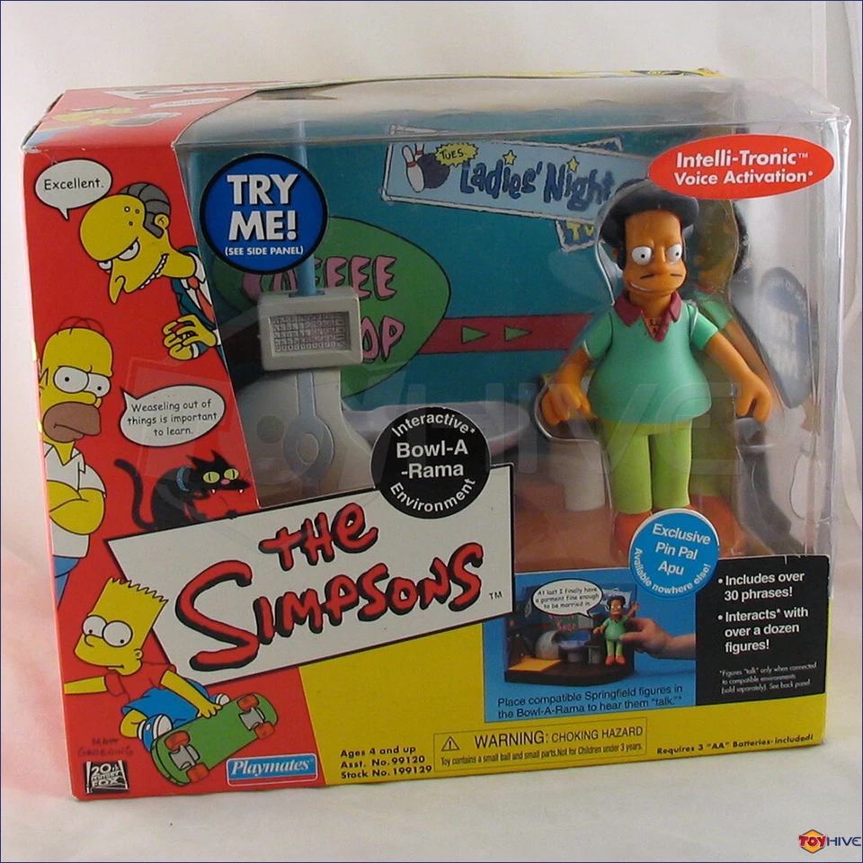 The Simpsons Talking Interactive Pin PAL APU Bowl-a-rama 2001 Series 4