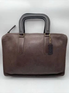Vintage Coach braune Ledertasche Bonnie Cashin Aktentasche Umhängetasche Dokument 70er - Bild 1 von 7