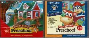 Jumpstart Preschool and Millie & Bailey Preschool PC Both New XP Good Head Start - Picture 1 of 2