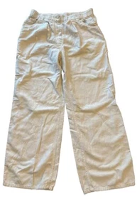Brunello Cucinelli Damen 12 The Loose Wide Leg Leinenhose in Elfenbeinküste - Bild 1 von 12