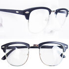 Vintage Half Rim Horn Rimmed Optical Classic Eyeglass Frame Spectacles Rx 3030 