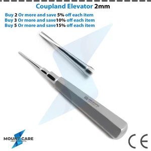 Dental Elevators Coupland Elevators 2mm Extracting Surgical Root Extraction Tool - Picture 1 of 7