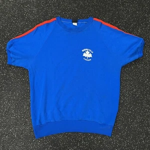 Vintage 1960s 60s Niagara Falls Short Sleeve Sweatshirt Size L Made In Canada - Picture 1 of 8