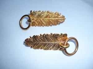 PAIR CEREMONIAL POUCH BRASS FITTINGS - Picture 1 of 3