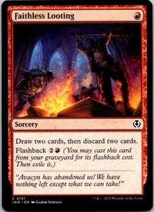 Magic the Gathering Faithless Looting Innistrad Remastered MTG Free Shipping! - Picture 1 of 1
