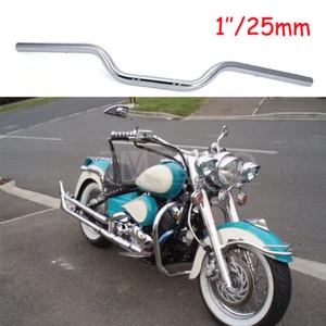 Barra de arrastre cromada para manillar de 1" para motocicleta Yamaha V-Star XVS 650 950 - Imagen 1 de 12
