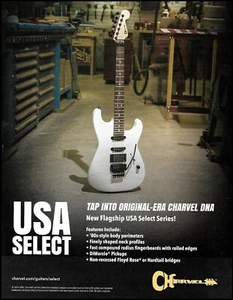Charvel Flagship USA Select Series anuncio de guitarra blanca 2016 anuncio impreso - Imagen 1 de 3