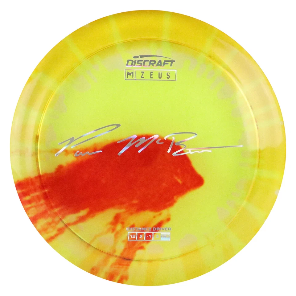 Discraft Disc Golf Paul McBeth Z Line Fly Dye Zeus Distance Driver 12/5/-1/3 -  - Image 1 of 1