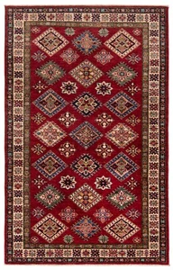 Kazak Tapis Oriental Noué à la Main 189x122 cm-Nomadic, Fine, Tapis, Tapis - Picture 1 of 9