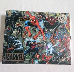 NEW Marvel Spider-Man Spider-Verse Buffalo Puzzle Silver Select Edition 1000 Pcs - Picture 1 of 9