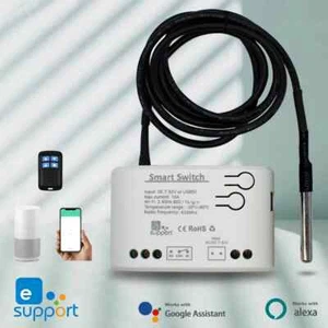 Controlador Interruptor WiFi Inteligente Temperatura Humedad eWelink 10A 2000W Sensor - Imagen 1 de 29