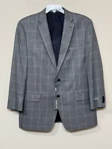 Michael Kors Herren grau kariert zwei Knopf Kragen klassische Jacke Blazer Gr. 44 L - Bild 1 von 9
