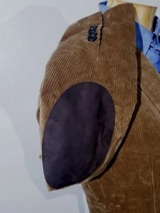 Giacca blazer cappotto sportivo nuovo con etichette anni 40 Regent Brooks Brothers cintura velluto a coste gomito - Foto 1 di 8