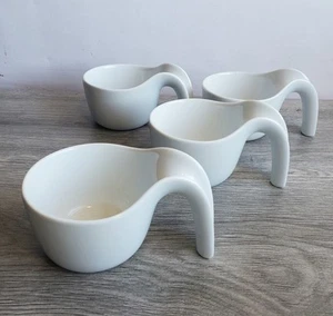 Ole Jensen Royal Copenhagen Cups White #072 Set Of 4 - Picture 1 of 10