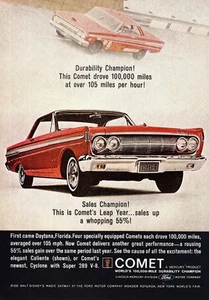 1964 Ford Comet: Durability Champion Vintage Print Ad - Picture 1 of 1