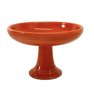 Vintage Fiesta Red Sweets Comport Pedestal Dish 1930s Homer Laughlin HLC - Picture 1 of 9