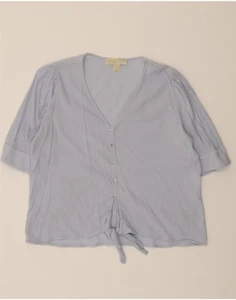 MICHAEL KORS Womens Blouse Top UK 16 Large Blue AF17 - Picture 1 of 3