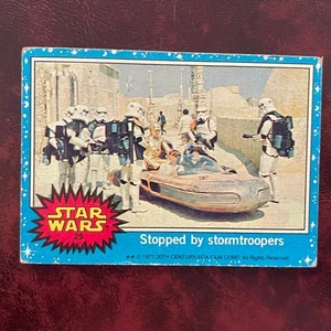 Juego azul Topps Star Wars 1977 detenido por Stormtroopers #29** - en muy buena condición-excelente - Imagen 1 de 2