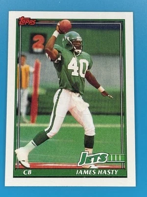 1991 Topps Football #480 James Hasty New York Jets - Image 1 of 2