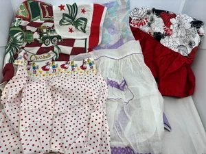 Mixed Lot of 5 Half and Full Aprons Handmade and Machine Made Vintage and Modern - Picture 1 of 21