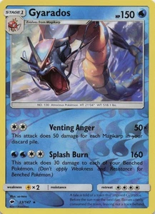 Gyarados 33/147 Reverse Holo Rare Pokemon Burning Shadows - Bild 1 von 2