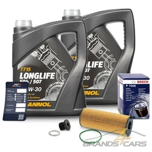 BOSCH ÖLFILTER+ 10l 5W-30 FÜR AUDI A4 A6 A8 Q5 Q7 PORSCHE VW TOUAREG 2.7 3.0 TDI - Bild 1 von 7