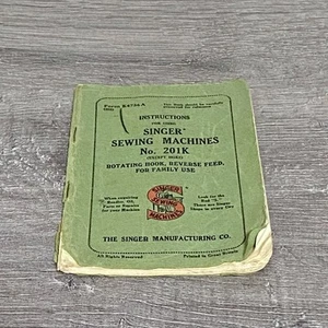 Vintage Singer Sewing Machine No. 201K Instructions Manual Handy Guide Rare - Picture 1 of 7