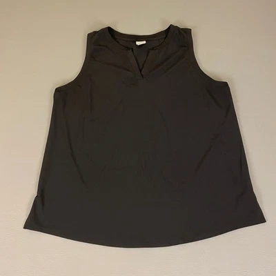 Camiseta sin mangas Chico's Zenergy para mujer talla 3 (US XL) negra sin mangas cuello en V informal Foto 1 de 4