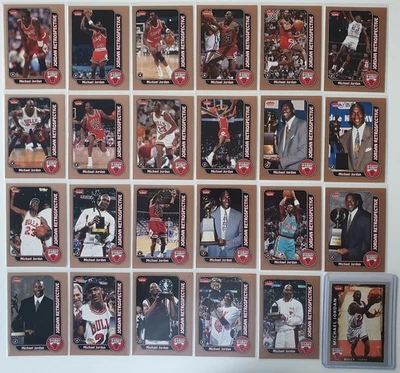 2008 Fleer Michael Jordan Jordan Retrospective (Complete Set of 23+1) - Rare — 第 1/4 张图片