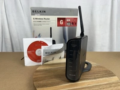Belkin G Wireless Router F5D7234-4 10/100 4 port works - Image 1 of 4
